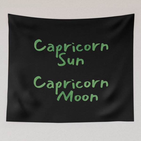Item preview, Capricorn Sun Capricorn Moon Text designed and sold by leomooncreates.