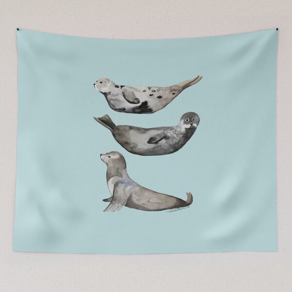 Item preview, La Jolla Seals designed and sold by LIMEZINNIASDES.