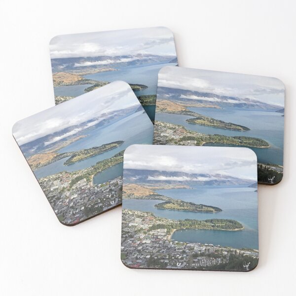 Item preview, Aerial view of Queenstown, New Zealand designed and sold by HazelWright.