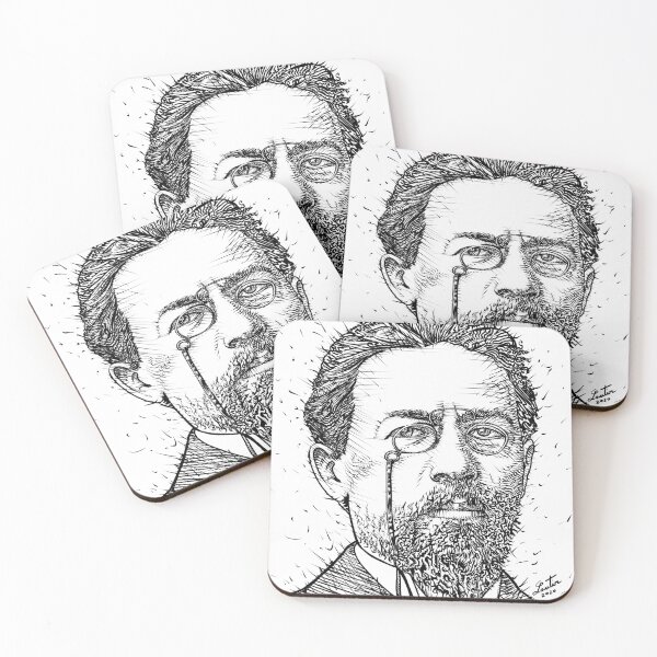 Item preview, ANTON CHEKHOV ink portrait.1 designed and sold by lautir.