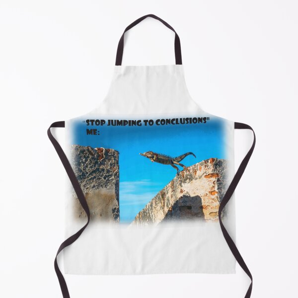 Item preview, Stop Jumping to Conclusions Iguana Meme designed and sold by LuckyKermit.