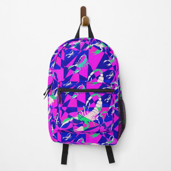 Item preview, Pink Blue & Green Scorpion Pattern Design designed and sold by ArtbyJeanClaude.