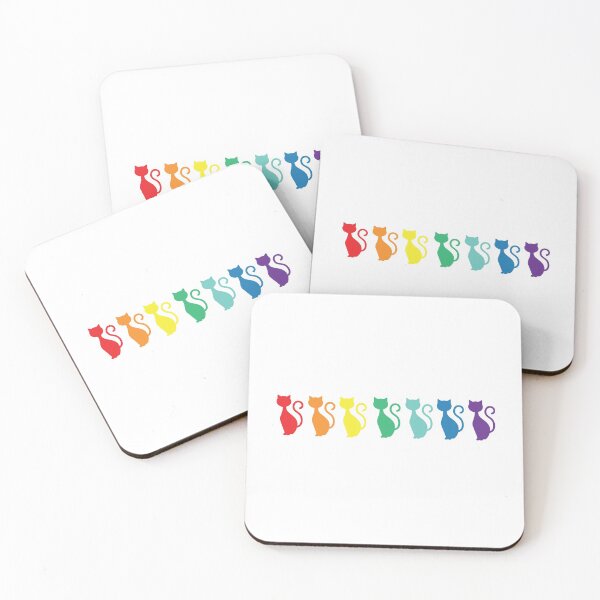 Item preview, Cat silhouette - rainbow designed and sold by CleverAllShop.