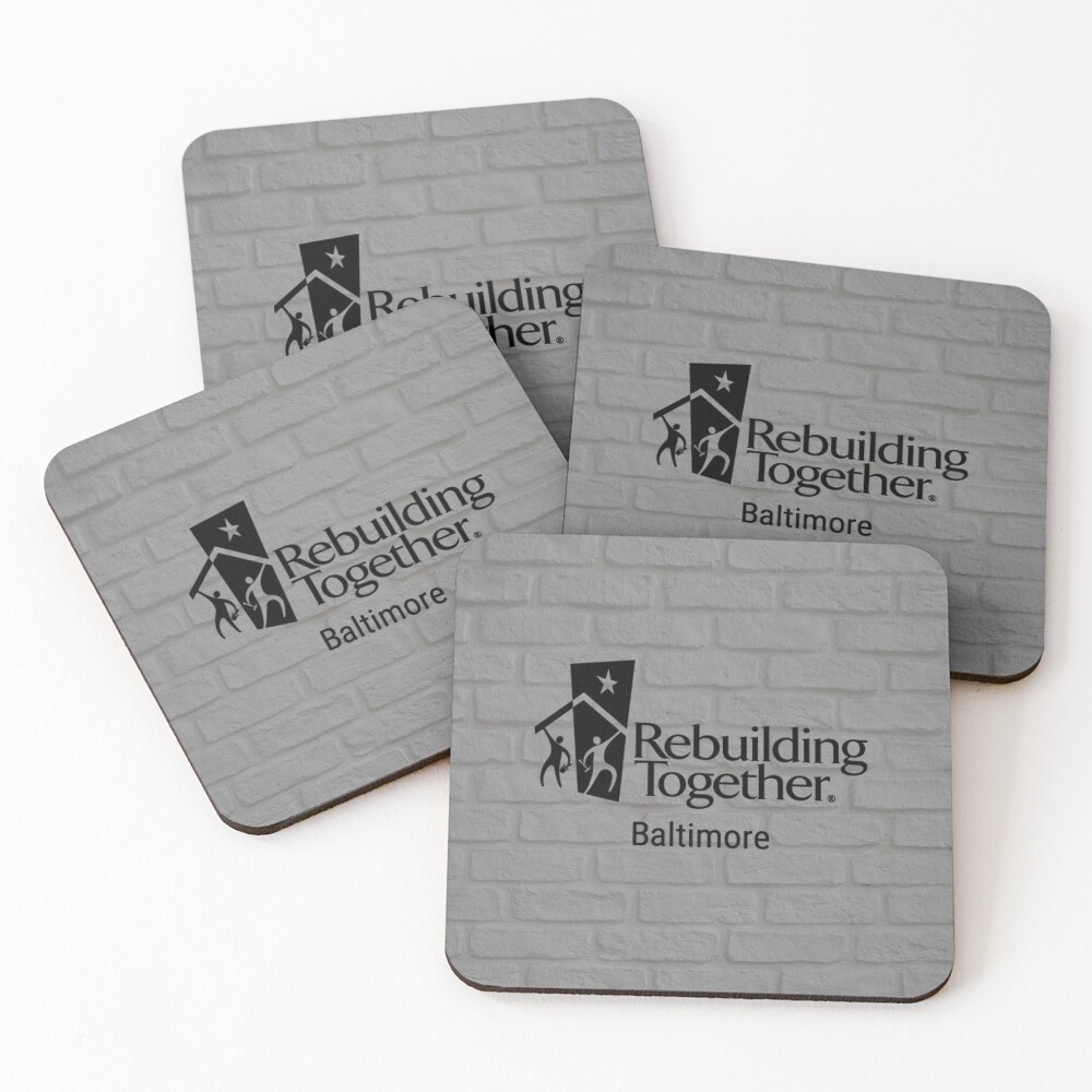 Brick Wall Coasters (Set of 4)