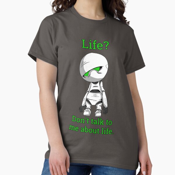 Item preview, Marvin the Paranoid Android designed and sold by blacksnowcomics.