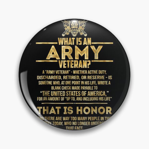 Item preview, What Is An Army Veteran Gold Foil Effect designed and sold by hieu-le.