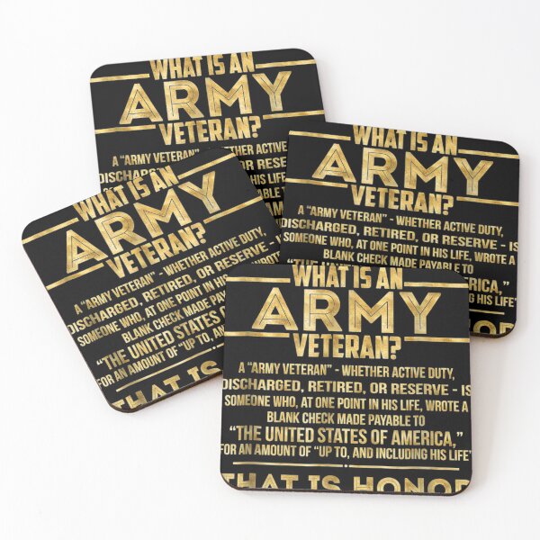 Item preview, What Is An Army Veteran Gold Foil Effect designed and sold by hieu-le.
