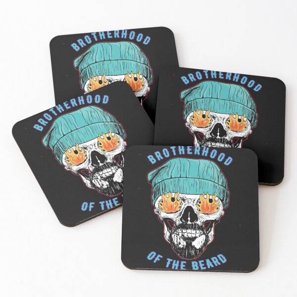 Item preview, Skull with Beard - Bearded Skull Beanie designed and sold by Coder-T.