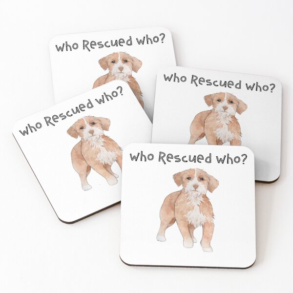 Item preview, Who Rescued Who - Little Fluff designed and sold by daphfed.
