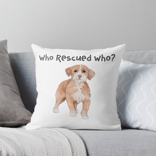 Item preview, Who Rescued Who - Little Fluff designed and sold by daphfed.