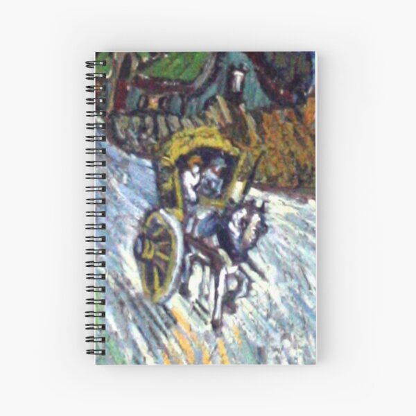 Van Gogh - Country road in Provence by night, painting Spiral Notebook