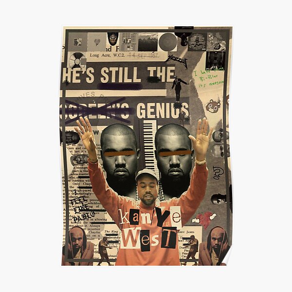 Affiche de collage de Kanye West Poster