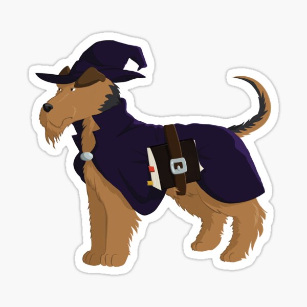 Wizard Welsh Terrier Sticker