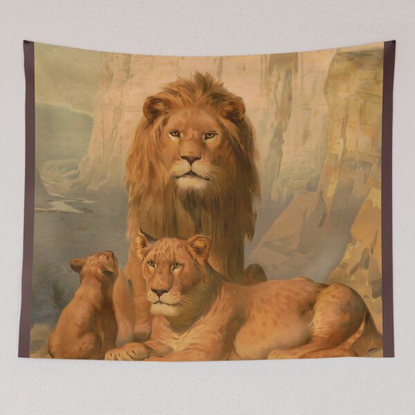 Item preview, Lion, lioness and cubs designed and sold by aapshop.
