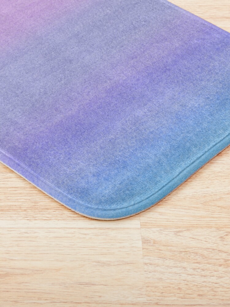 Alternate view of Colorful Ombre Abstract Watercolor Pattern Bath Mat