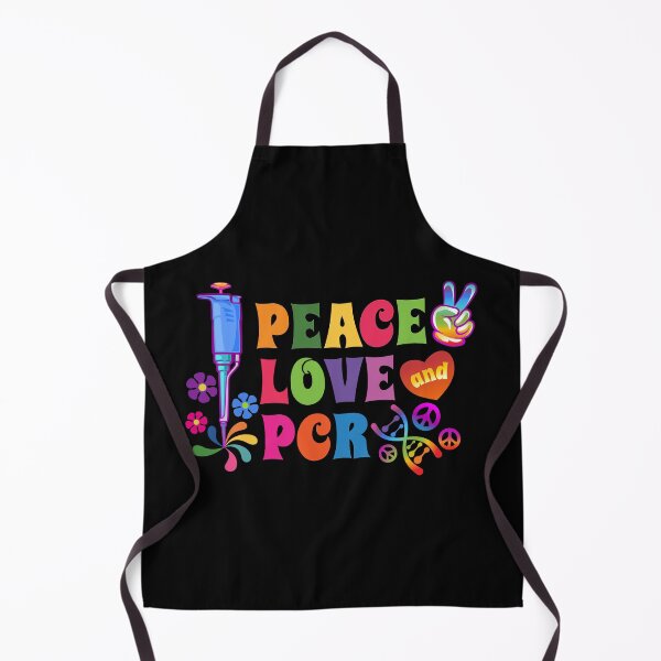 Item preview, Peace Love and PCR - Polymerase Chain Reaction Design with Pipette DNA and Heart designed and sold by Zit-Zat-Zot.