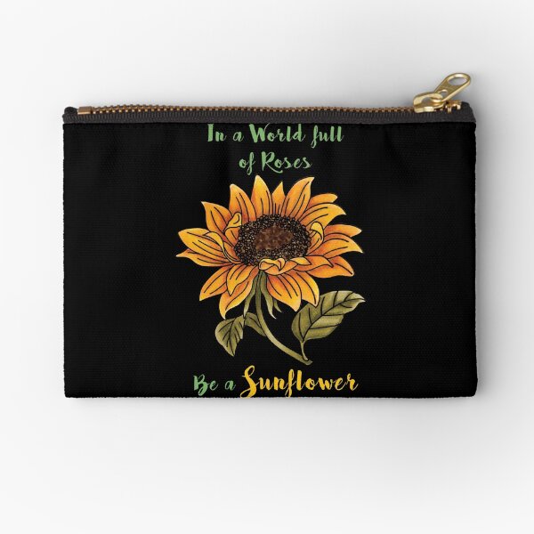Be a Sunflower Zipper Pouch