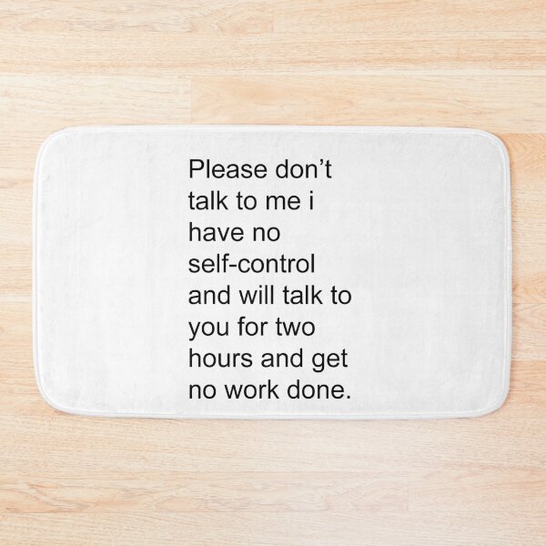 Item preview, Don't talk to me (please) designed and sold by VicFreedomind.