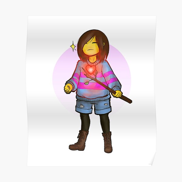 Undertale Frisk 1 1 Poster By Cherrycloudsart Redbubble