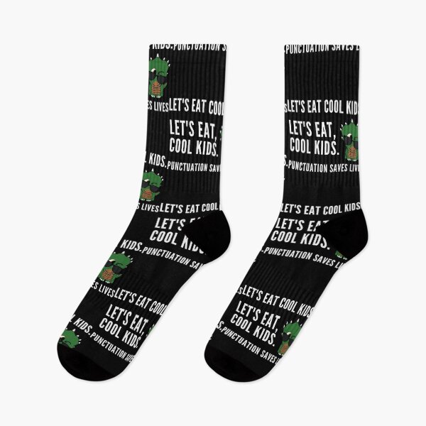 Item preview, Funny Lets Eat Cool Kids, Punctuation Saves Lives designed and sold by SAVWIS.