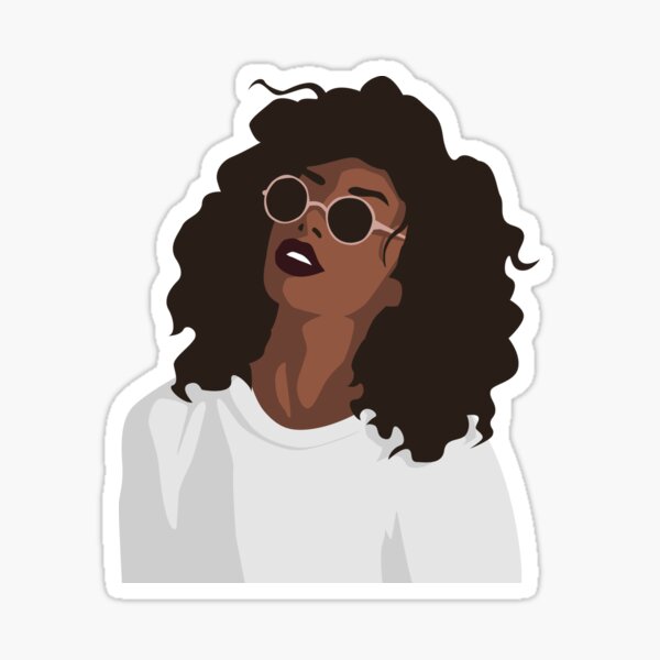 Item preview, Curly black girl designed and sold by RIOGRAPHIC.