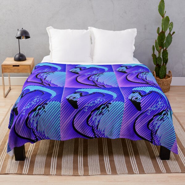 Item preview, Electronic Flamingo - Electric Blue designed and sold by DavJen.