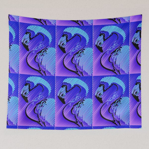 Item preview, Electronic Flamingo - Electric Blue designed and sold by DavJen.
