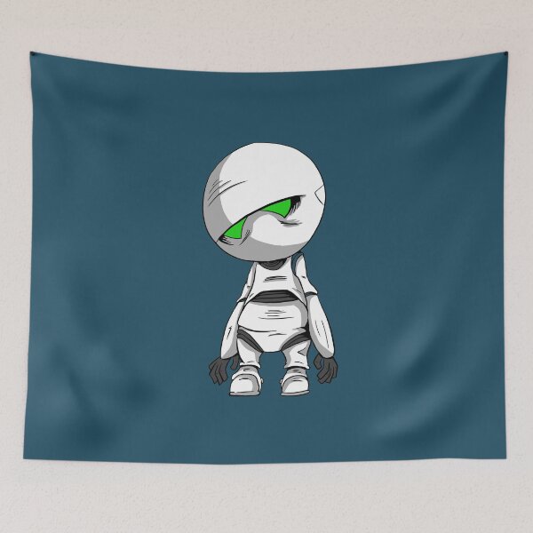Item preview, Marvin the Paranoid Android (no quote) designed and sold by blacksnowcomics.