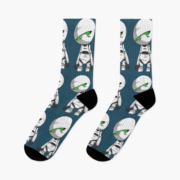 Item preview, Marvin the Paranoid Android (no quote) designed and sold by blacksnowcomics.