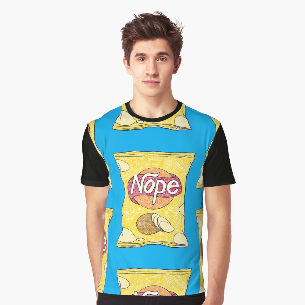 Potato Nope (Blue) Graphic T-Shirt