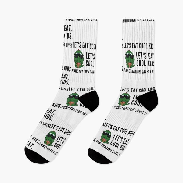 Item preview, Funny Lets Eat Cool Kids, Punctuation Saves Lives designed and sold by SAVWIS.