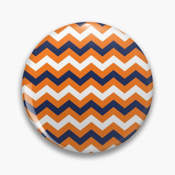 Item preview, Orange Navy Blue and White Chevron Zigzag Pattern designed and sold by SqueakyRicardo.