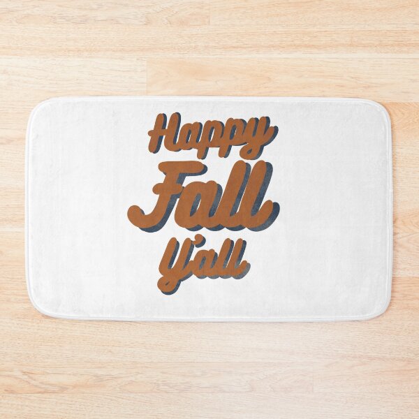 Item preview, Happy Fall Y’all Typography Decor in Rust and Navy designed and sold by WildeandCo.