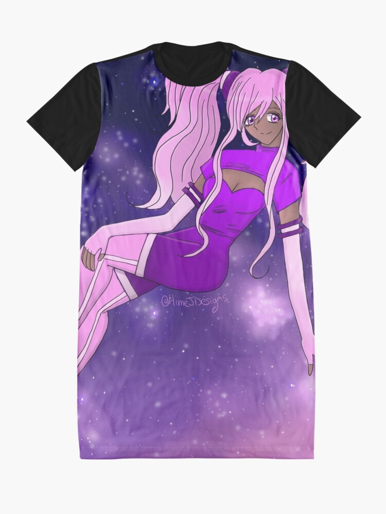 anime girl galaxy dress