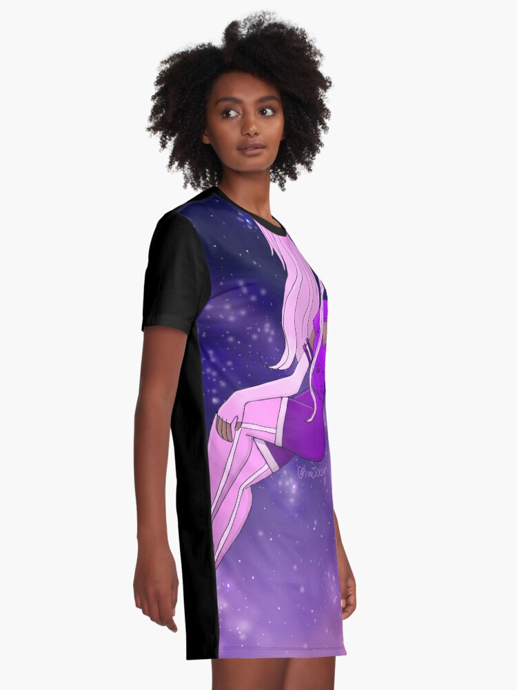 anime girl galaxy dress