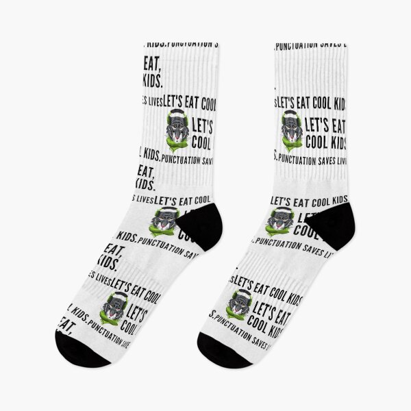 Item preview, Funny Lets Eat Cool Kids, Punctuation Saves Lives designed and sold by SAVWIS.