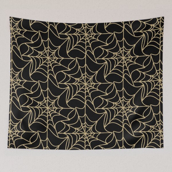 Item preview, Gothic Halloween Spider Web Gold designed and sold by susycosta.