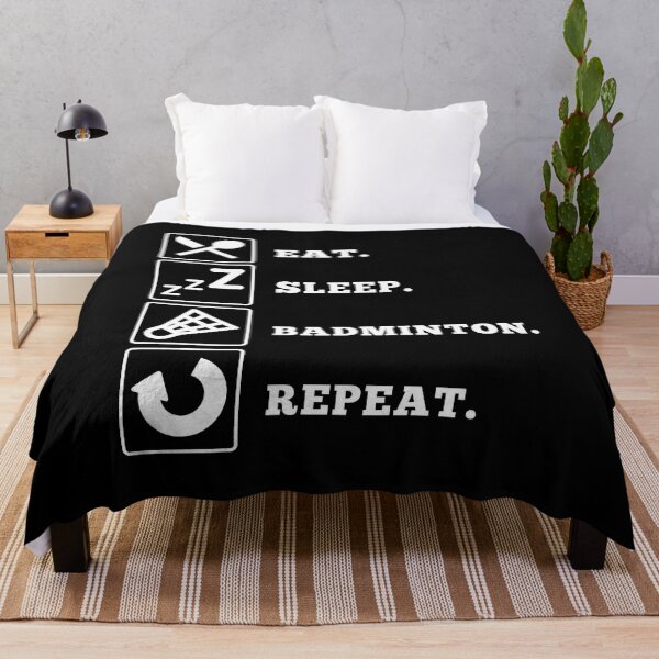 Item preview, Eat Sleep Badminton Repeat designed and sold by bas19101.