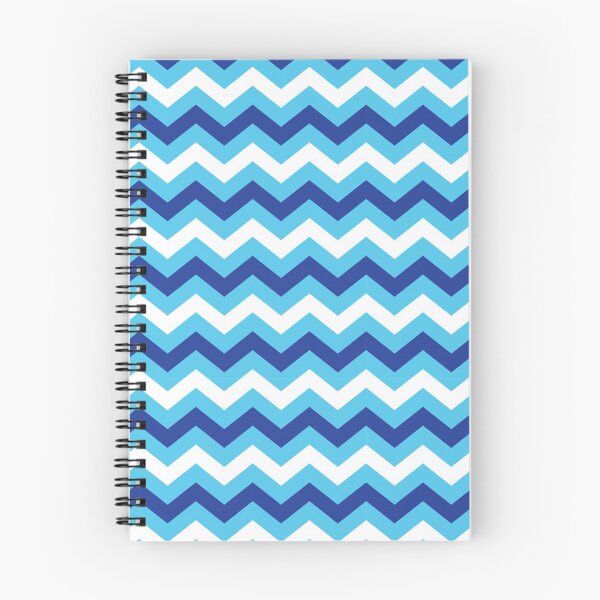 Item preview, Light Blue Dark Blue and White Chevron Zigzag Pattern designed and sold by SqueakyRicardo.