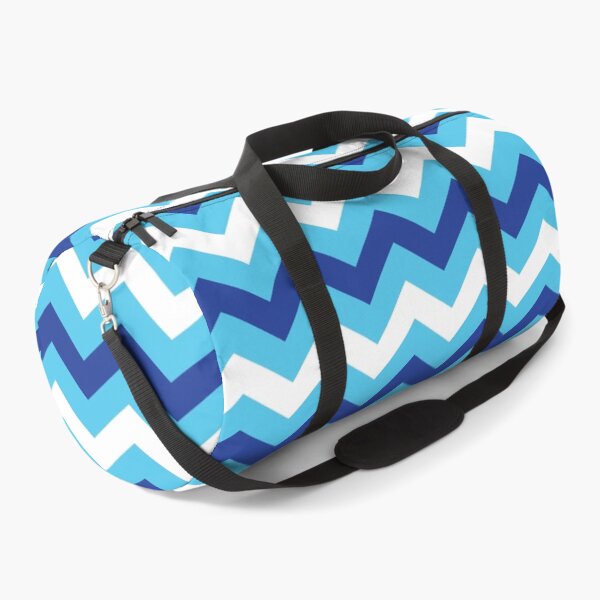Item preview, Light Blue Dark Blue and White Chevron Zigzag Pattern designed and sold by SqueakyRicardo.
