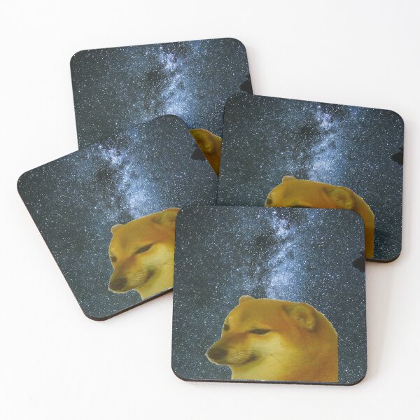 Item preview, Cheems head in space designed and sold by SciathDe.