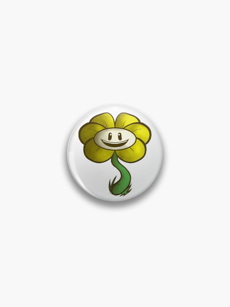 Flowey Undertale - Flowey Undertale Pixel Logo - Pin