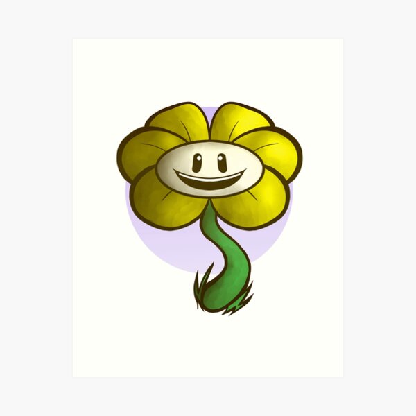 Flowey from Undertale Art Print by GamingMerch