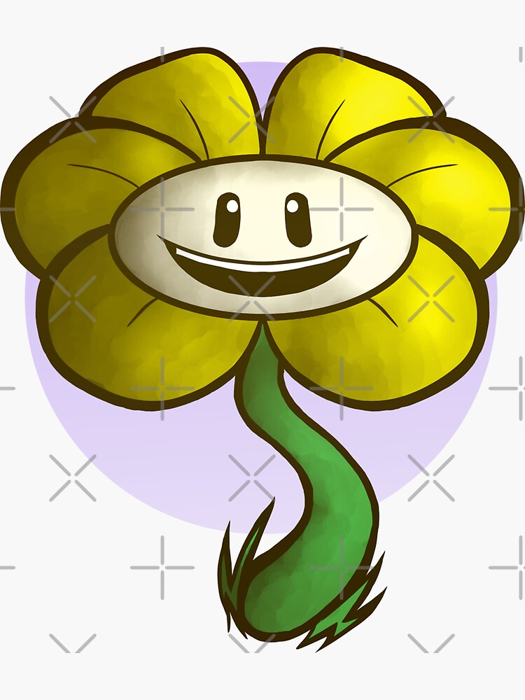 Creepy Flowey - Undertale - Sticker