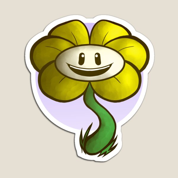 Undertale Flowey Evil Face Magnet for Sale by Sagetherookie