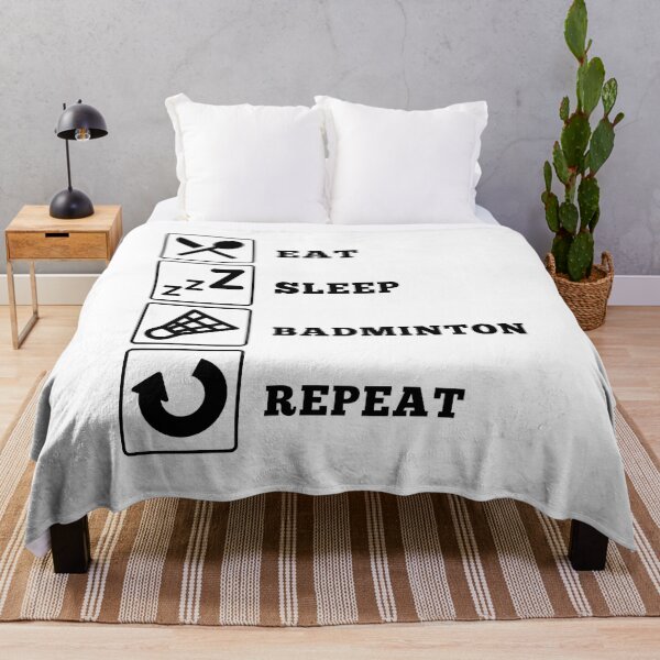 Item preview, Eat Sleep Badminton Repeat designed and sold by bas19101.