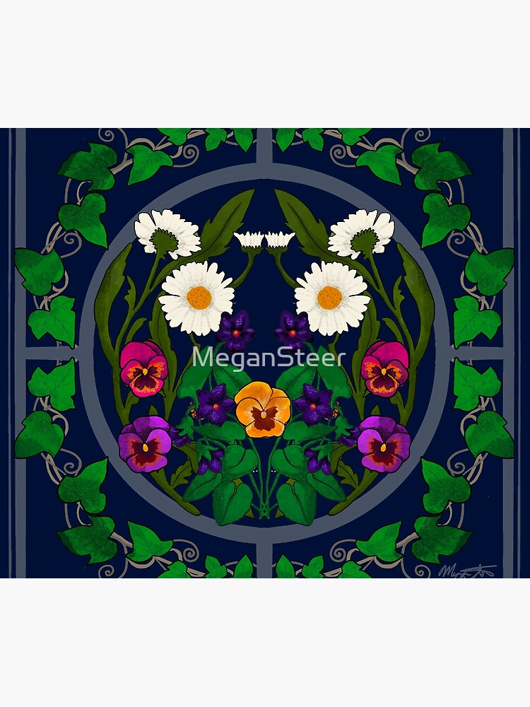 Daisy, Violet, Ivy-- Navy by MeganSteer