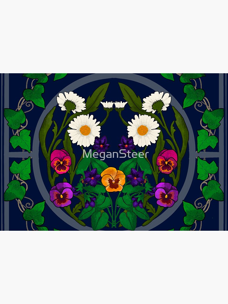 Daisy, Violet, Ivy-- Navy by MeganSteer