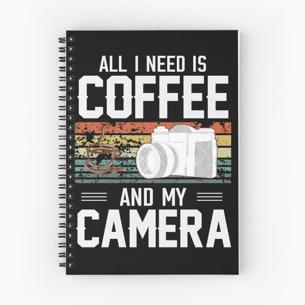 Item preview, Photography Camera Gift - All I Need is Coffee and my Camera Retro for Photographer designed and sold by abcxyzsma.