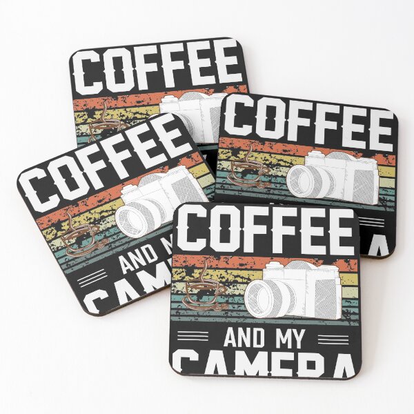 Item preview, Photography Camera Gift - All I Need is Coffee and my Camera Retro for Photographer designed and sold by abcxyzsma.